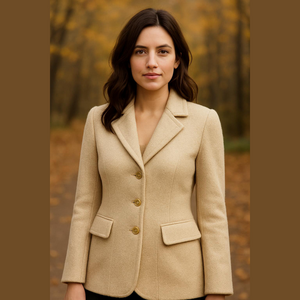 Escada Vintage New Wool Rabbit Angora Blend Jacket Size 34